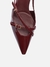 SCARPIN AREZZO BORDO VERNIZ SALTO MÉDIO - comprar online