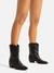 BOTA AREZZO PRETA COURO CANO CURTO WESTERN LISA - loja online