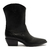 BOTA AREZZO PRETA COURO CANO CURTO WESTERN LISA