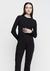 BLUSA AJUSTADA MANGA LONGA PRETA - DZARM - comprar online