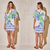 VESTIDO ESTAMPADO MOSAICO VERDE E AZUL - COLCCI - Menina Luz