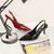 SCARPIN SANTA LOLLA SLINGBACK VERNIZ BICO FINO SALTO MÉDIO PRETO - Menina Luz