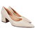 SCARPIN LIALINE COURO SALTO BLOCO GROSSO NUDE - Menina Luz