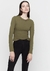 BLUSA AJUSTADA MANGA LONGA VERDE MILITAR - DZARM