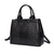 BOLSA SANTA LOLLA TOTE LIZARD PRETO DUAS ALÇAS - Menina Luz