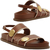 PAPETE AREZZO MARROM COM METAL DOURADO REDONDO - comprar online
