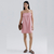 VESTIDO CURTO ALÇAS REMOVÉVEIS EM LINHO ROSA - HERING