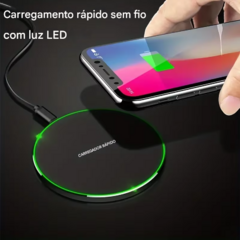 Imagem do Pad de carregamento rápido de indução sem fio, Dock Station para iPhone 15, 14, 13, 12, X Pro Max, Samsung S23, S22, Xiaomi, Huawei, 30W