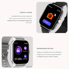 Relógio inteligente esportivo, monitor de saúde, à prova da agua, para homens, mulheres, ios, xiaomi - COMPRE AGORA VIRTUAL