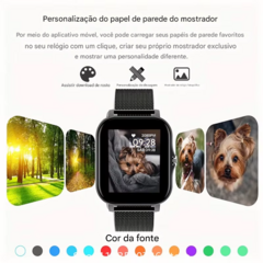 Imagem do Relógio inteligente esportivo, monitor de saúde, à prova da agua, para homens, mulheres, ios, xiaomi