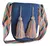 Bolso Wayuu Amywayuu Grande Al Hombro Azul - tienda en línea