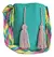 Bolso Wayuu Amywayuu Grande Al Hombro Verde Turquesa - comprar en línea