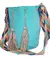Bolso Wayuu Amywayuu Grande Al Hombro Celeste - amywayuu