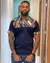 Camisa Azul Manga Curta Personalizada - comprar online