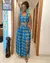 Conjunto saia e cropped com fenda na internet