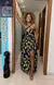Vestido Longo com fenda multi uso Floral