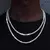 Novo clássico 4mm corrente de tênis gelado pulseira colar masculino moda hip-h na internet