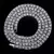 Novo clássico 4mm corrente de tênis gelado pulseira colar masculino moda hip-h