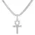 Masculino feminino hip hop cruz pingente colar com 4mm zircão tênis corrente g na internet