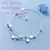 S925 prata esterlina camadas duplas pulseira simples para mulheres temperamento - loja online