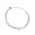 S925 prata esterlina camadas duplas pulseira simples para mulheres temperamento - comprar online