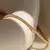 Manco pulseira brilhante banhada a ouro de aço inoxidável, zircônia branca de na internet