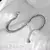 S925 prata esterlina camadas duplas pulseira simples para mulheres temperamento - comprar online