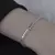 S925 prata esterlina camadas duplas pulseira simples para mulheres temperamento - Auriane