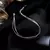 S925 prata esterlina camadas duplas pulseira simples para mulheres temperamento - loja online