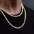 Novo clássico 4mm corrente de tênis gelado pulseira colar masculino moda hip-h