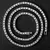 Novo clássico 4mm corrente de tênis gelado pulseira colar masculino moda hip-h - loja online