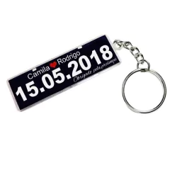 Chaveiro Placa dos Noivos - comprar online