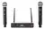 microfono inalambrico doble mano uhf lexsen 2h2 color negro en internet