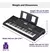 Teclado Musical Yamaha Psre473 61 Teclas Negro 220v - tienda online