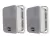 Par De Bafles Gbr 4030 3vias C/soporte Musica Funcional blancos - comprar online