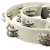 PANDERETA 1/2LUNA 20SONAJAS BLANCA KNIGHT JB917WH en internet