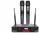 set x2 microfonos inalambricos novik unk 330 uhf 70m maletin - Atmos