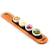 Tabla baguette con cuencos redondos