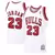 Regata NBA Chicago Bulls Retrô 1997/98 Hardwood Classics Michael Jordan 23 Branca - Sneakers Love