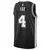 Regata NBA San Antonio Spurs Icon Edition Swingman Jersey Preta De'Aaron Fox 4 na internet