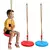 Balanço de disco infantil, esportes internos e externos, vermelho, azul, absort