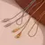 Do casual ao dia a dia Duas correntes gota de água colar livre de manchas cor prata - comprar online