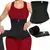 Zíper cintura trainer trimmer espartilho feminino emagrecimento barriga plana s - Vittaa