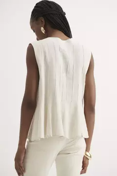 Blusa Nervuras Florença Natural na internet