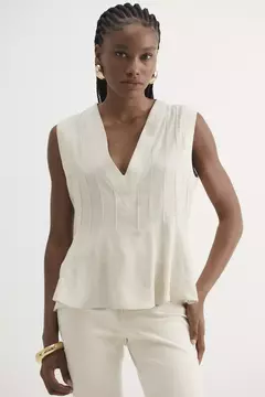 Blusa Nervuras Florença Natural