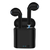 Fones de ouvido Bluetooth sem fio pretos universais