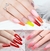 Cola para extensão de unhas com cristais coloridos de 15g - Zexv