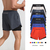 Shorts masculinos de secagem rápida, respiráveis, com zíper e bolsos