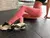Calça de Yoga Sem Costura com Cintura Alta – Legging Fitness Feminina