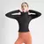 Jaqueta de treino feminina ajuste fino manga comprida casaco de fitness yoga top na internet